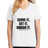 1-DAY RUSH NO MINIMUM Ladies V-Neck Short Sleeve T-Shirt Thumbnail