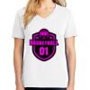 1-DAY RUSH NO MINIMUM Ladies V-Neck Short Sleeve T-Shirt Thumbnail