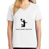 1-DAY RUSH NO MINIMUM Ladies V-Neck Short Sleeve T-Shirt Thumbnail