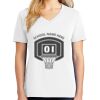 1-DAY RUSH NO MINIMUM Ladies V-Neck Short Sleeve T-Shirt Thumbnail