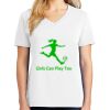 1-DAY RUSH NO MINIMUM Ladies V-Neck Short Sleeve T-Shirt Thumbnail