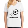 1-DAY RUSH NO MINIMUM Ladies V-Neck Short Sleeve T-Shirt Thumbnail