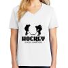 1-DAY RUSH NO MINIMUM Ladies V-Neck Short Sleeve T-Shirt Thumbnail