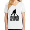 1-DAY RUSH NO MINIMUM Ladies V-Neck Short Sleeve T-Shirt Thumbnail