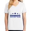 1-DAY RUSH NO MINIMUM Ladies V-Neck Short Sleeve T-Shirt Thumbnail