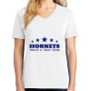 1-DAY RUSH NO MINIMUM Ladies V-Neck Short Sleeve T-Shirt Thumbnail