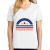 1-DAY RUSH NO MINIMUM Ladies V-Neck Short Sleeve T-Shirt Thumbnail