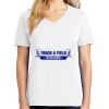 1-DAY RUSH NO MINIMUM Ladies V-Neck Short Sleeve T-Shirt Thumbnail