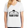 1-DAY RUSH NO MINIMUM Ladies V-Neck Short Sleeve T-Shirt Thumbnail
