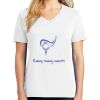 1-DAY RUSH NO MINIMUM Ladies V-Neck Short Sleeve T-Shirt Thumbnail