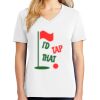 1-DAY RUSH NO MINIMUM Ladies V-Neck Short Sleeve T-Shirt Thumbnail