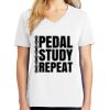 1-DAY RUSH NO MINIMUM Ladies V-Neck Short Sleeve T-Shirt Thumbnail