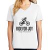 1-DAY RUSH NO MINIMUM Ladies V-Neck Short Sleeve T-Shirt Thumbnail