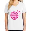 1-DAY RUSH NO MINIMUM Ladies V-Neck Short Sleeve T-Shirt Thumbnail