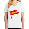 1-DAY RUSH NO MINIMUM Ladies V-Neck Short Sleeve T-Shirt Thumbnail