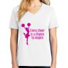 1-DAY RUSH NO MINIMUM Ladies V-Neck Short Sleeve T-Shirt Thumbnail