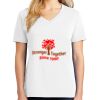 1-DAY RUSH NO MINIMUM Ladies V-Neck Short Sleeve T-Shirt Thumbnail