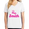 1-DAY RUSH NO MINIMUM Ladies V-Neck Short Sleeve T-Shirt Thumbnail