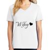 1-DAY RUSH NO MINIMUM Ladies V-Neck Short Sleeve T-Shirt Thumbnail