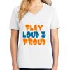 1-DAY RUSH NO MINIMUM Ladies V-Neck Short Sleeve T-Shirt Thumbnail
