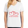 1-DAY RUSH NO MINIMUM Ladies V-Neck Short Sleeve T-Shirt Thumbnail