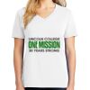 1-DAY RUSH NO MINIMUM Ladies V-Neck Short Sleeve T-Shirt Thumbnail