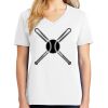 1-DAY RUSH NO MINIMUM Ladies V-Neck Short Sleeve T-Shirt Thumbnail