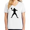 1-DAY RUSH NO MINIMUM Ladies V-Neck Short Sleeve T-Shirt Thumbnail