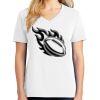 1-DAY RUSH NO MINIMUM Ladies V-Neck Short Sleeve T-Shirt Thumbnail