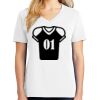 1-DAY RUSH NO MINIMUM Ladies V-Neck Short Sleeve T-Shirt Thumbnail