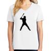 1-DAY RUSH NO MINIMUM Ladies V-Neck Short Sleeve T-Shirt Thumbnail