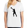 1-DAY RUSH NO MINIMUM Ladies V-Neck Short Sleeve T-Shirt Thumbnail
