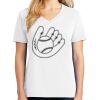 1-DAY RUSH NO MINIMUM Ladies V-Neck Short Sleeve T-Shirt Thumbnail