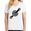 1-DAY RUSH NO MINIMUM Ladies V-Neck Short Sleeve T-Shirt Thumbnail