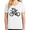 1-DAY RUSH NO MINIMUM Ladies V-Neck Short Sleeve T-Shirt Thumbnail