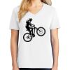 1-DAY RUSH NO MINIMUM Ladies V-Neck Short Sleeve T-Shirt Thumbnail