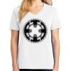 1-DAY RUSH NO MINIMUM Ladies V-Neck Short Sleeve T-Shirt Thumbnail