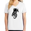 1-DAY RUSH NO MINIMUM Ladies V-Neck Short Sleeve T-Shirt Thumbnail
