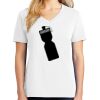 1-DAY RUSH NO MINIMUM Ladies V-Neck Short Sleeve T-Shirt Thumbnail