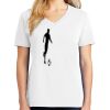 1-DAY RUSH NO MINIMUM Ladies V-Neck Short Sleeve T-Shirt Thumbnail