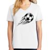 1-DAY RUSH NO MINIMUM Ladies V-Neck Short Sleeve T-Shirt Thumbnail