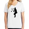 1-DAY RUSH NO MINIMUM Ladies V-Neck Short Sleeve T-Shirt Thumbnail