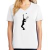 1-DAY RUSH NO MINIMUM Ladies V-Neck Short Sleeve T-Shirt Thumbnail