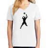 1-DAY RUSH NO MINIMUM Ladies V-Neck Short Sleeve T-Shirt Thumbnail