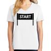1-DAY RUSH NO MINIMUM Ladies V-Neck Short Sleeve T-Shirt Thumbnail