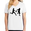 1-DAY RUSH NO MINIMUM Ladies V-Neck Short Sleeve T-Shirt Thumbnail