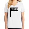 1-DAY RUSH NO MINIMUM Ladies V-Neck Short Sleeve T-Shirt Thumbnail