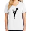 1-DAY RUSH NO MINIMUM Ladies V-Neck Short Sleeve T-Shirt Thumbnail
