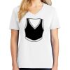 1-DAY RUSH NO MINIMUM Ladies V-Neck Short Sleeve T-Shirt Thumbnail