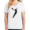 1-DAY RUSH NO MINIMUM Ladies V-Neck Short Sleeve T-Shirt Thumbnail